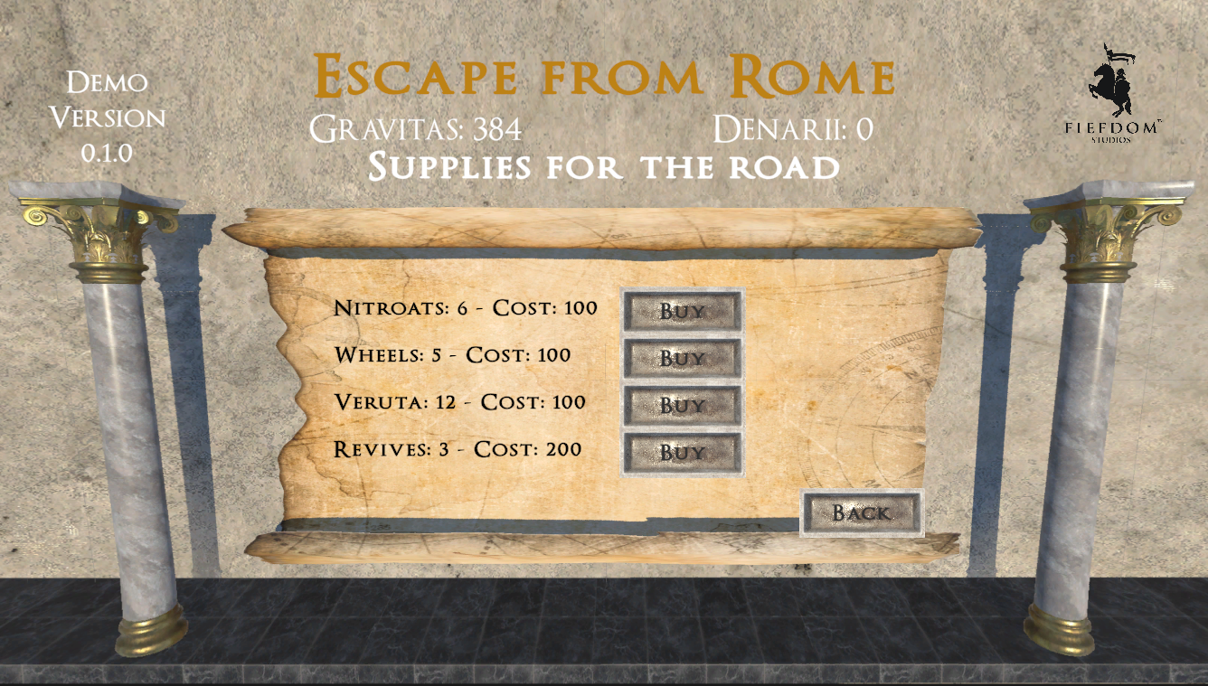 Buy supplies for the race